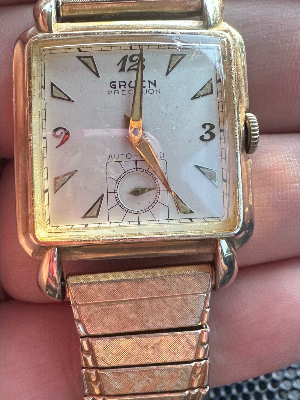 Precision 10k gold  Men's Dress Watch 10k solid gold.